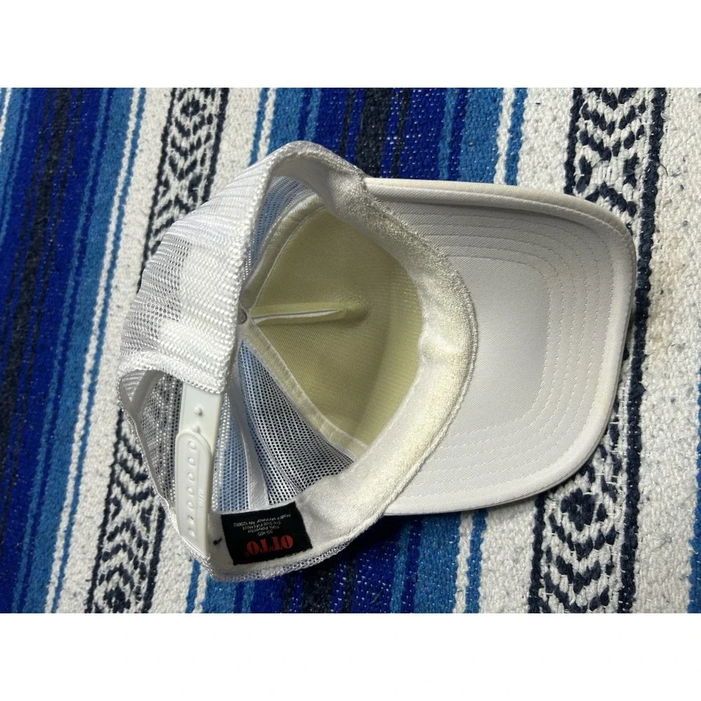 Vintage Bosh Mafia OTTO White Foam Trucker Hat Mesh Snapback Cap
